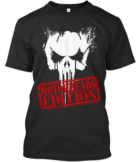 Motorheads Edition Black T-Shirt Front