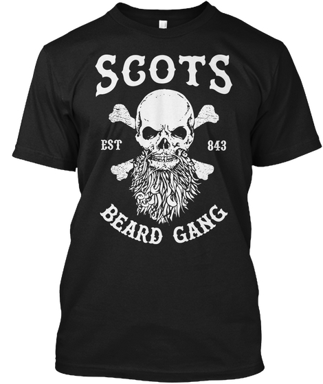 Scots Est 843 Bread Gang Black T-Shirt Front