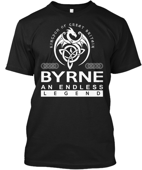 Byrne An Endless Legend Black T-Shirt Front