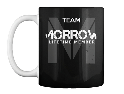 Mug   Team Morrow Lifetime Member Black T-Shirt Front