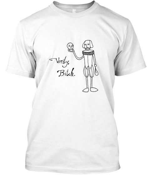 Sassy Shakespeare White T-Shirt Front