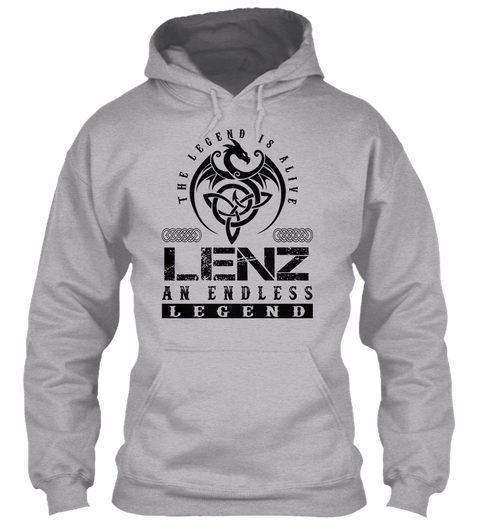 Lenz   Legends Alive Sport Grey T-Shirt Front