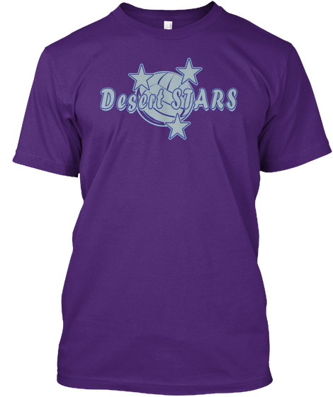 Desert Stars Purple T-Shirt Front