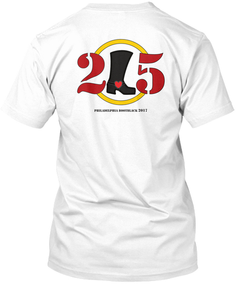 2 5 Philadelphia Dootiilick 2017 White T-Shirt Back