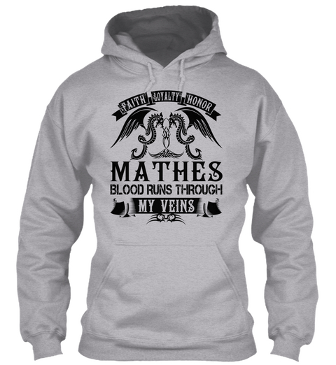 Mathes   My Veins Name Shirts Sport Grey Kaos Front