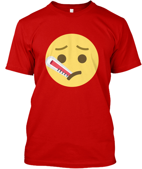 Emoji T Shirt Classic Red T-Shirt Front