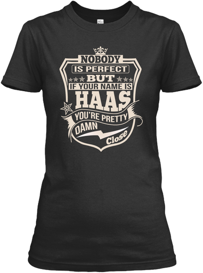 Nobody Perfect Haas Thing Shirts Black áo T-Shirt Front