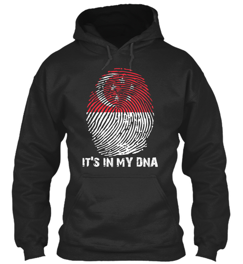 It's In My Dna Jet Black T-Shirt Front