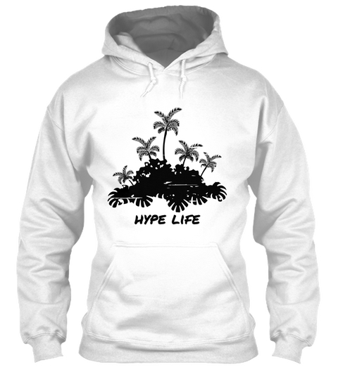 Hype Life White áo T-Shirt Front