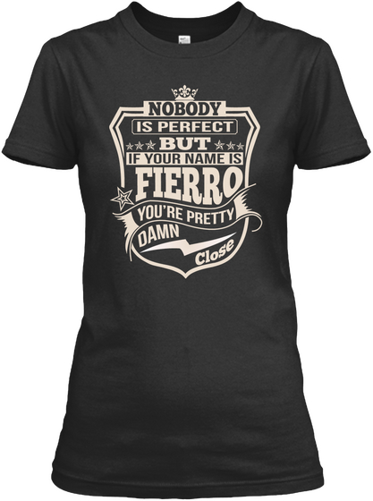 Nobody Perfect Fierro Thing Shirts Black áo T-Shirt Front