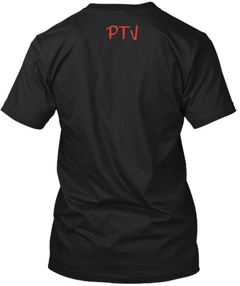 Ptv Black T-Shirt Back