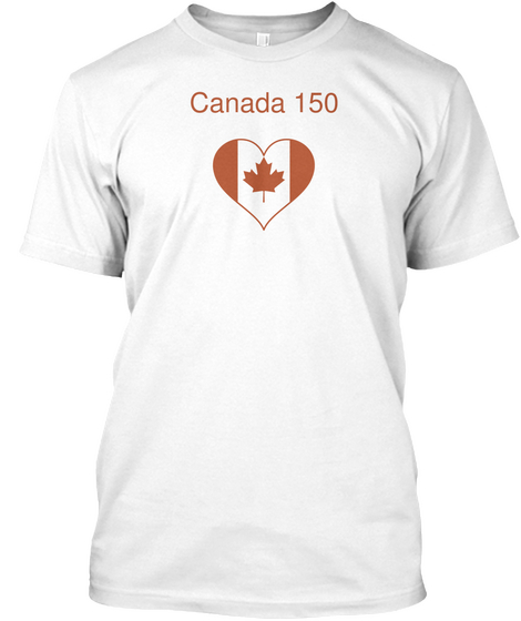 Canada 150 White T-Shirt Front