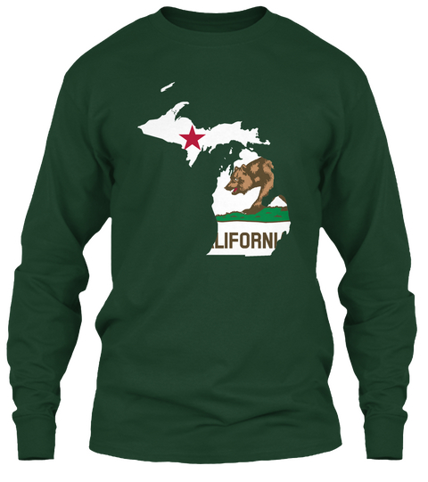 Liforn Forest Green áo T-Shirt Front