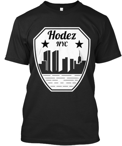 Hodez Nyc Black Maglietta Front