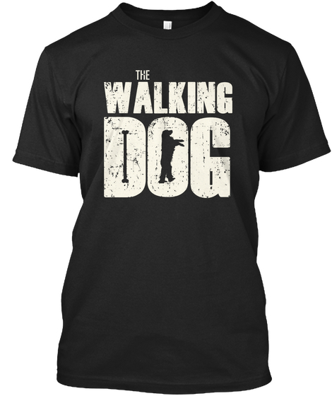 Cocker Spaniel   The Walking Dog Black Camiseta Front