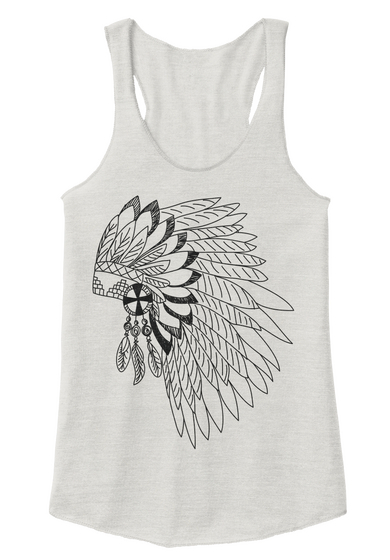 Indian Head Tank Eco Ivory  T-Shirt Front