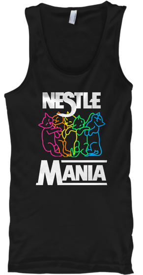 Nestle Mania Black T-Shirt Front
