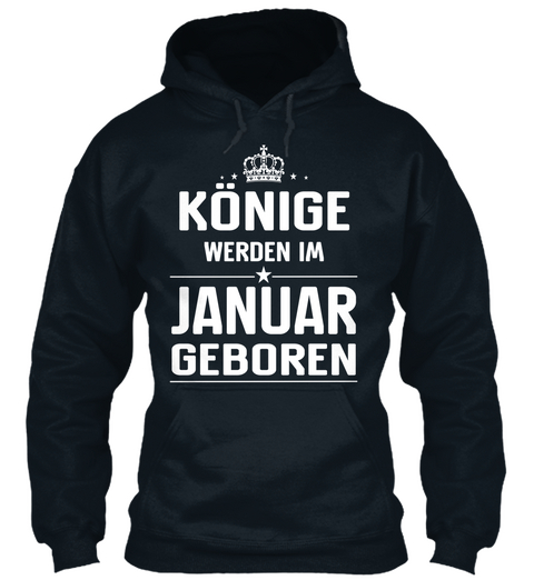 Könige Werden Im Januar Geboren French Navy Camiseta Front