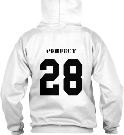 Perfect 28 Arctic White T-Shirt Back