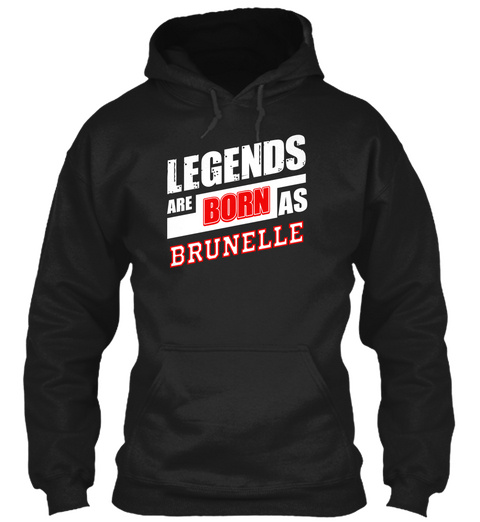 Brunelle Family Name Shirt Black T-Shirt Front