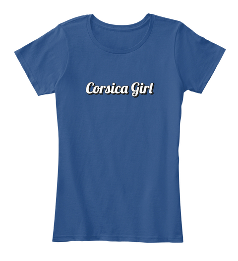 Corsica Girl Royal Camiseta Front