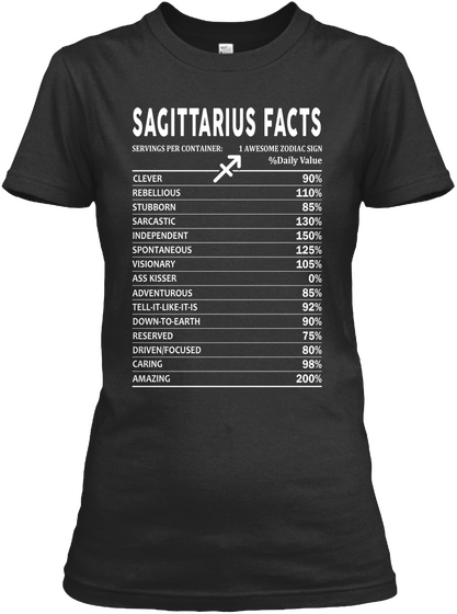 Sagittarius Facts Black Kaos Front