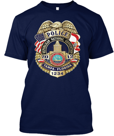 Police 1234 Beautiful T'shirt Navy T-Shirt Front