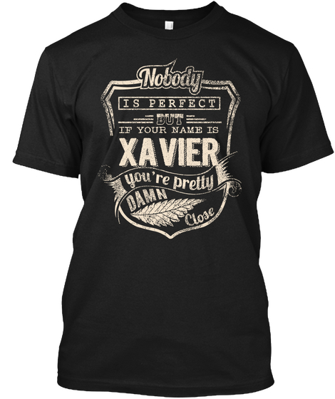 Xavier Black Camiseta Front
