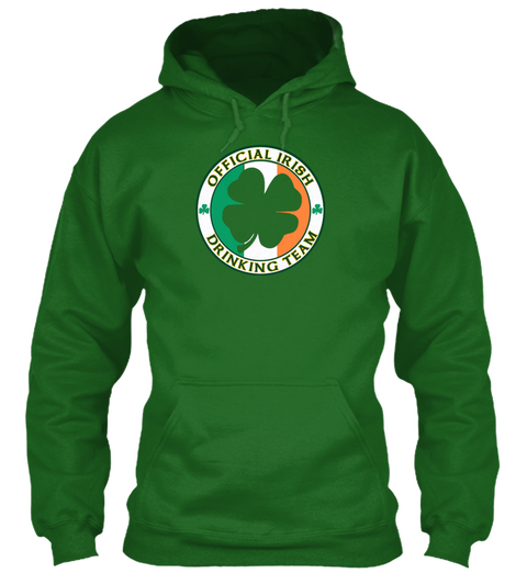 Official Irish Drinking Team  Irish Green T-Shirt Front