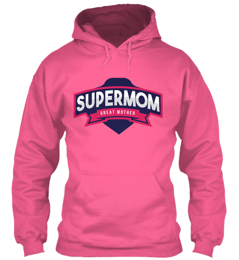 Supermom Great Mother Candyfloss Pink áo T-Shirt Front
