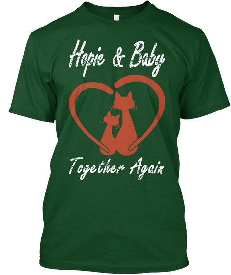 Hopie & Baby Together Again  Deep Forest Camiseta Front