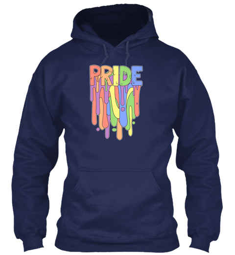 Celebrate Yourself! Lgbt Prom Fundraiser Navy T-Shirt Front