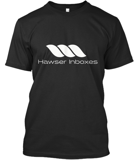 Hawser Inboxes Black T-Shirt Front
