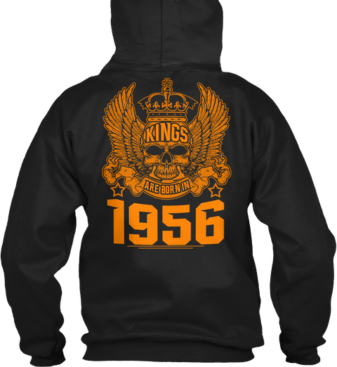 Kings Are Born In 1956 Black áo T-Shirt Back