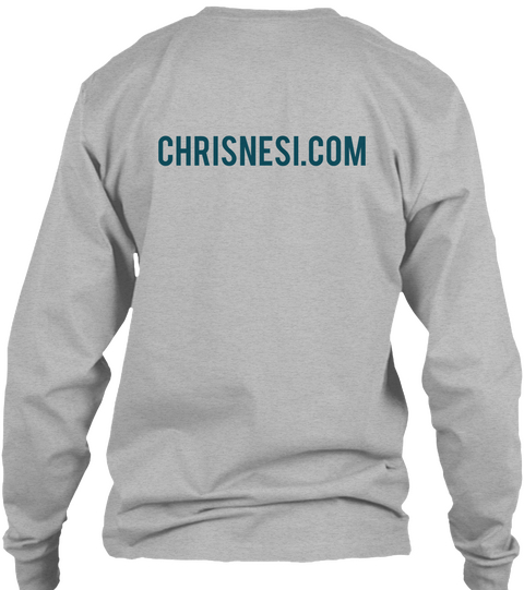 Chrisnesi.Com Sport Grey Kaos Back