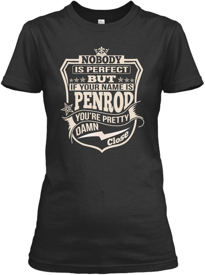 Nobody Perfect Penrod Thing Shirts Black áo T-Shirt Front