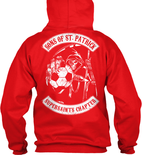Sons Of St.Patrick Supersaints Chapter Fire Red Camiseta Back