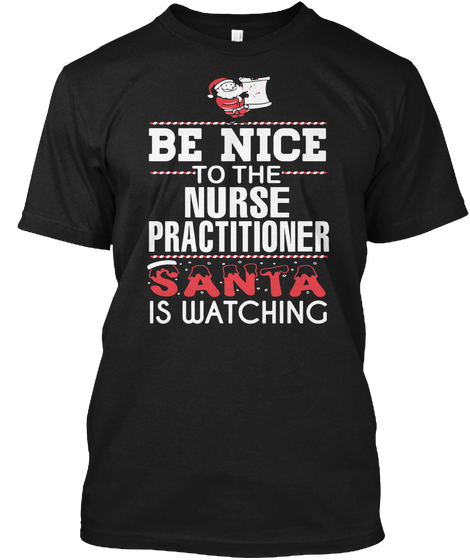 Nurse Practitioner Black T-Shirt Front