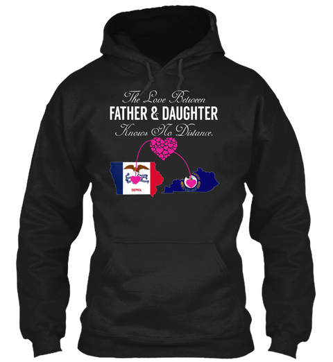 Father Daughter   Iowa Kentucky Black Kaos Front
