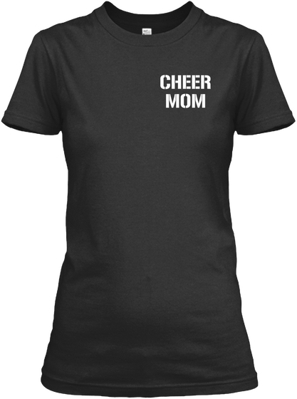Cheer Mom Black Camiseta Front