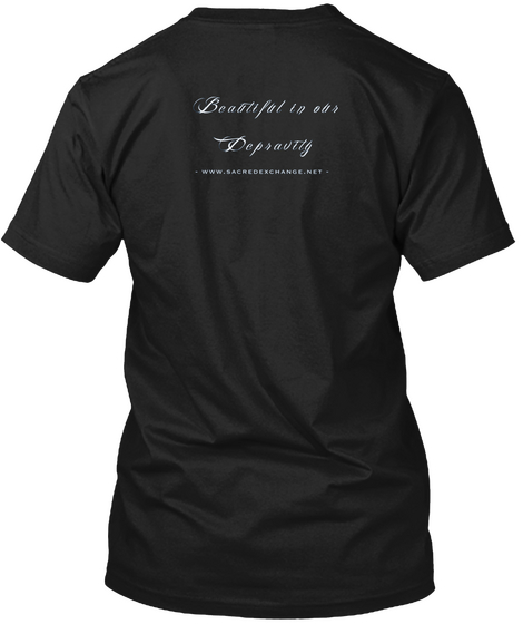Beautiful In Depravity Black áo T-Shirt Back