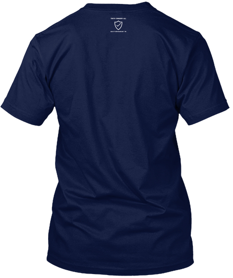 Truth Conquers All Reality Check Radio.Net ™ Navy T-Shirt Back