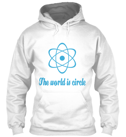 The World Is Circle White T-Shirt Front