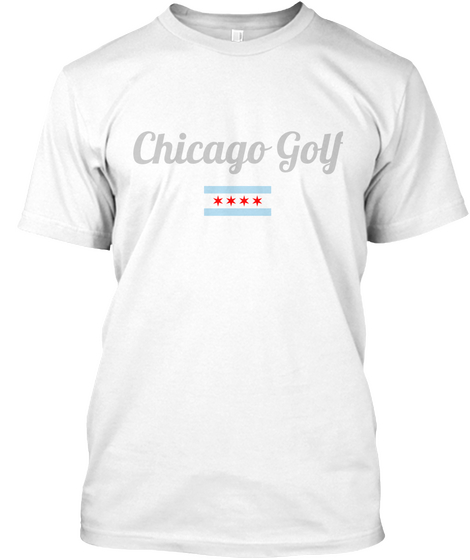 Chicago Golf White T-Shirt Front