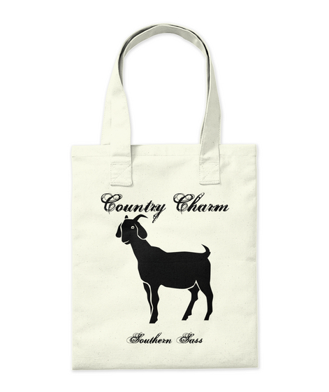 Country Charm Southern Sass Natural Camiseta Back