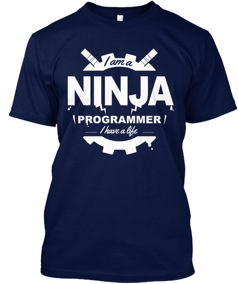 Web Developer  Navy T-Shirt Front