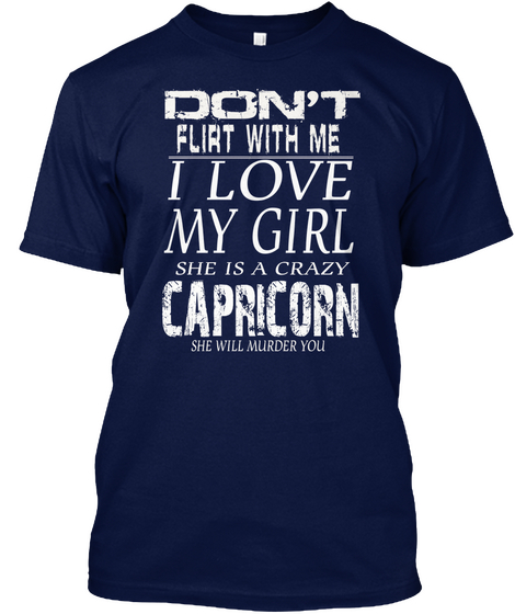 Capricorn Navy Camiseta Front