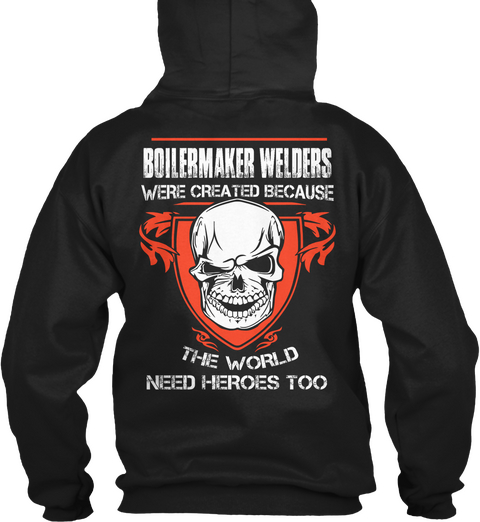 Boilermaker Welders Black áo T-Shirt Back