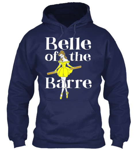 Belle Of The Barre Navy T-Shirt Front
