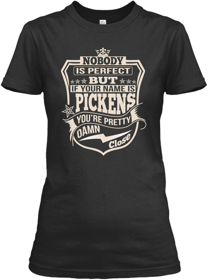 Nobody Perfect Pickens Thing Shirts Black áo T-Shirt Front